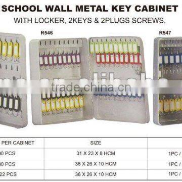 (R545) SCHOOL WALL METAL KEY CABINET