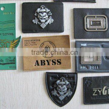 Fashion Garments Logo Leather Labels Jeans Fake Leather Patch Leather Jeans Label photo-2