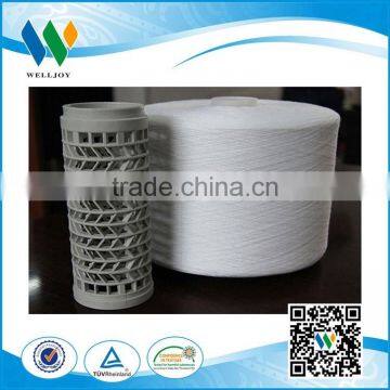 100 Polyetser Raw White Yarn on Plastic Cone 1.25kg/cone, 1kg/cone photo-4