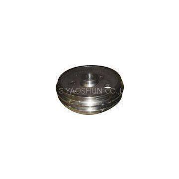 Cast Iron CNC Lathe Grinding Metal Parts , Casting & Machining Guide Wheel / Excavator Spare Parts