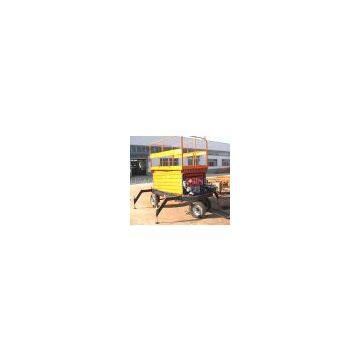 Diesel driven mobile scissor lift platform