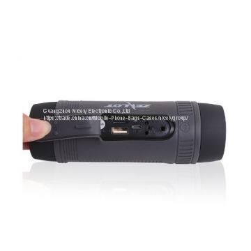 S1 Outdoor 4000mAh Power Bank Bicycle Portable Subwoofer Bass Speaker LED Light +Bike Mount+Carabine photo-3