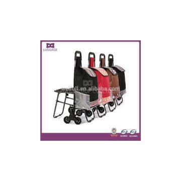 Foldable Shopping Trolley Cart With Chair