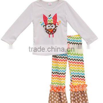 2017 fashionable children fall clothes girls turkey thanksgiving baby clothes for Wholesale