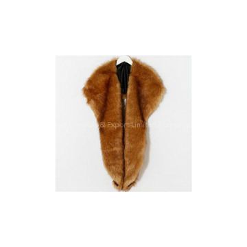 Faux Fur Oversize Shawl With Tipping Ends For Women