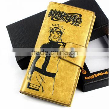 Janpenese hot Anime Naruto PU wallet Naruto cosplay wallet cartoon wallet for boys