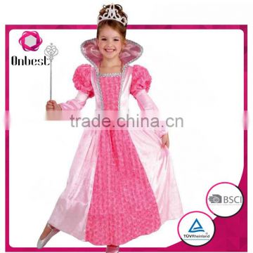 Carnival party pretty princess flower girl dance dress rose princess costume