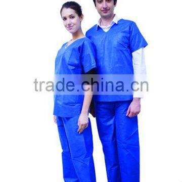 Nonwoven medical doctor gown/doctor gown/pyjamas/scrub suits