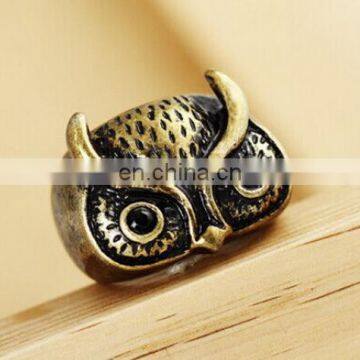 New Arrival Fashion Korean Style Hot Selling Vintage Owl Women's Alloy Finger Ring