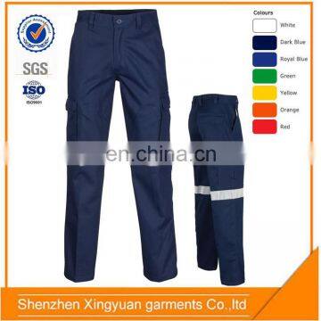 Customized High Quality hi Vis Reflective Workwear Pants Reflective Work Trousers
