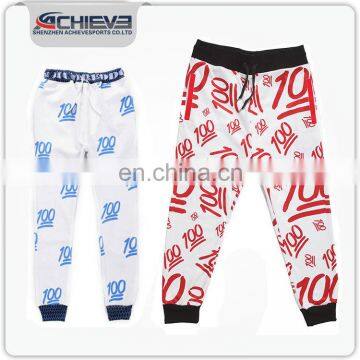 new fashional jogger sweatpants custom sublimation jogger sweatpants