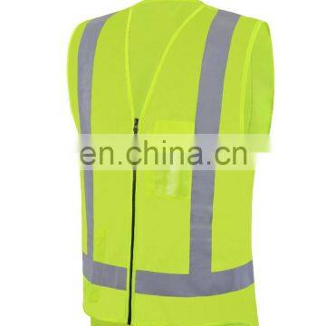 reflective running vest high visibility safety vest high visibility tape 100% polyester