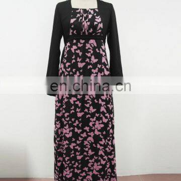 CHEFON Print long sleeve dresses for muslim women 2015