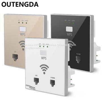 OUTENGDA 300Mbps in Wall AP WiFi Access Point Wireless Socket for Hotel Wi-Fi Project Support AC Management & RJ45 RJ11 photo-4