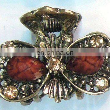 alloy hair claw clip with rhinestone for women or lady