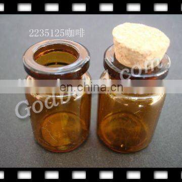 wholesale 22x35mm New arrival wishing bottle! clear glass tiny wishing bottle vials pendants with corks