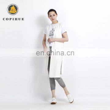 Wholesale Alibaba Special Design Women Long White Vest