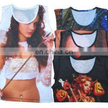 Sublimation Custom Burnout Tank Top Men , Burnout Tank Top Women photo-4