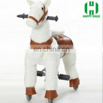 2017 Hot sale mechanical horse for sale, plush horse ride-on for kids, walking pony toy