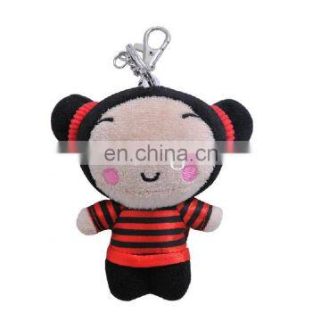 Cheap custom soft plush doll keychain toys