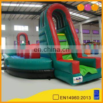 aoqi inflatable big ball obstacle game inflatable Wipeout Game for sale with free EN14960 certificate