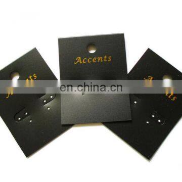 Black PVC earring cards