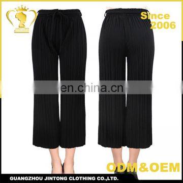 Wholesale ladies fashion three quarter length harem pants 2017