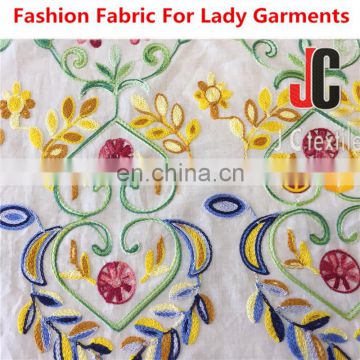 JC-M651023 wholesale 100% cotton voile embroidered fabrics