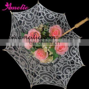 30cm small lace parasol christmas decoration