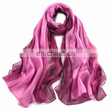 New Style Multi-purpose Colourful Beach 100% Silk Scarf