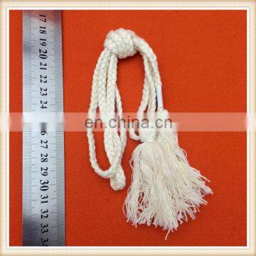 Popular Ladies Tassel Belts/cotton Tassel Belts/Ivory/DTM Color Tassel Belts/fringe Rope for Collar photo-4