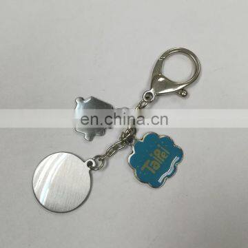 printing metal cloud keychains wholesale