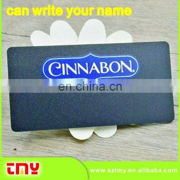 Cheap Custom Pin Badge,Blank Plastic Badge Maker,Wholesale Staff Uniforms Black Board Style Logo Pin Badge photo-2