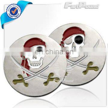 Skull Design Golf Ball Marker