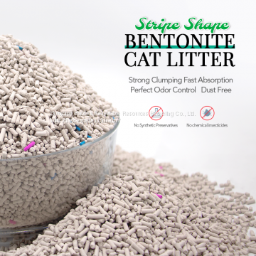 Haosen cat litter bentonite strip cat litter dust less good