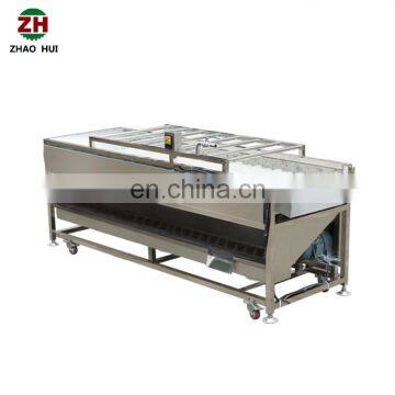 Industrial Automatic Red Bell Pepper Onion Tomato Vegetable Brush Roll Washing Machine for Sale photo-6