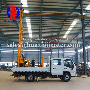 Truck Type Hydraulic Core Drill Rig Vertical Shaft Rotary Drill Rig With Hydraulic Take-off and Landing Type Folding Drill Tower photo-3