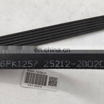 PAT V-Ribbed Belt 6PK1257/25212-2B020 Timing Belt For Coupe Elantra Saloon I30 Carens IV Ceed Sw Picanto Pro Soul photo-3