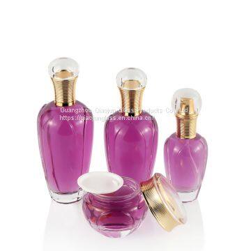 Great Quality Customized Printed  Bottle Cosmetic Skincare Packaging Set