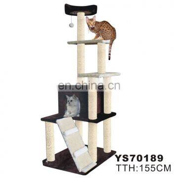 Manufacture Sale Customized Indoor Wooden Cat House,Cat Tree