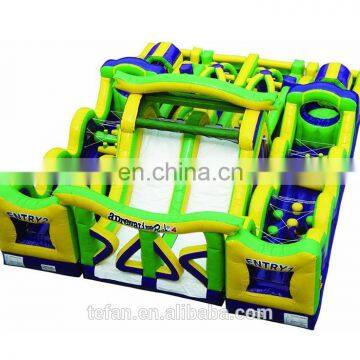 Giant Adrenaline Rush Extreme Inflatable Obstacle Course Inflatable Maze