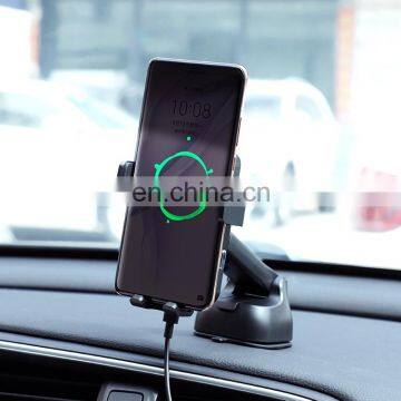 Custom LOGO Hot Selling Wholesale 15W Automatic Super Qi Fast Charger Bracket Mobile Phone Mount Car Holder Wireless Charging photo-6