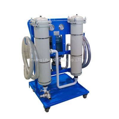 car engine oil recylce oil filter machine unit with 3 class filtration