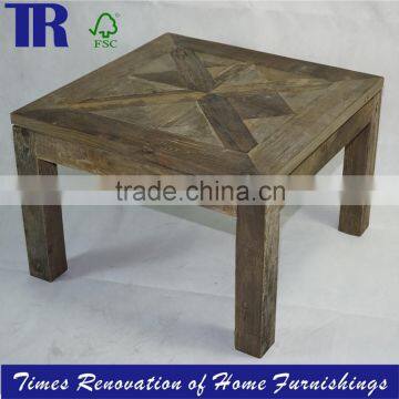 Solid Wood Square Coffee Table,vintage Coffee Table,reclaimed Timber Coffee Table photo-2