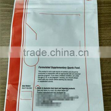 Aluminum Foil Metalized Stand up Zipper Pouch for Sports Energy Food With Valve photo-2