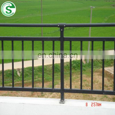 Decorative wrought iron steel tube villa apartment galvanized balcony handrails