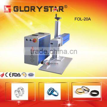 MINI Portable plastic metal laser printing machine laser marking engraving cutting machine FOL-20 With CE SGS