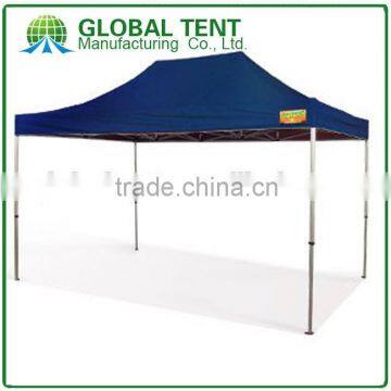 Aluminum Folding Trade Show Tent 3x4.5m ( 10ft X 15 ft) with Dark Blue Canopy & Valance(Unprinted)