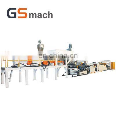 PLA biodegradable plastic sheet cutting machine /pla ( corn starch) plate making machinery