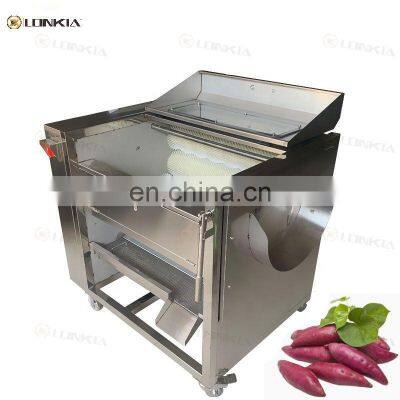 Industrial Carrot Potato Washing and Peeling Machine / Cassava Cleaning Peeler for Export photo-4